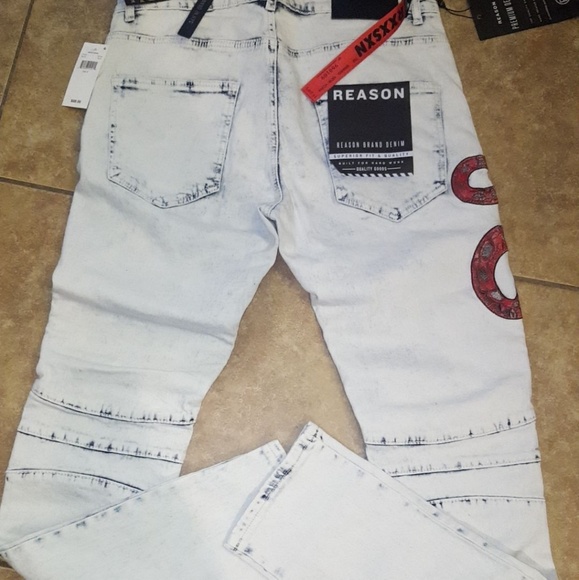 🚫SOLD!!🚫Snake Denim Biker Jeans 36w - Picture 4 of 8